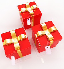 Image showing Bright christmas gifts