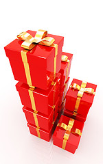 Image showing Bright christmas gifts