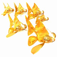 Image showing Gold fishes