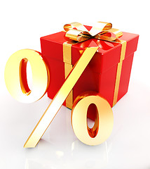 Image showing Percentage and gifts