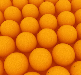 Image showing Many oranges are beautiful orange background 