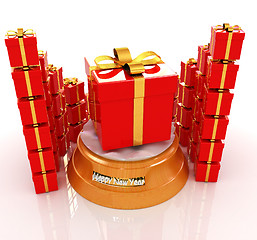 Image showing Bright christmas gifts