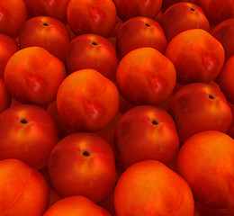 Image showing lots of fresh peaches are beautiful peach background