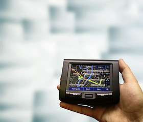 Image showing Gps in a man hand.