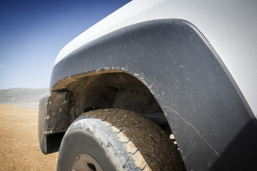 Image showing closeup off road car