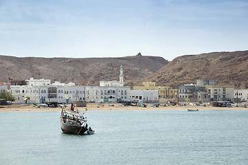 Image showing View to Sur bay in Oman