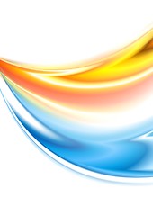 Image showing Abstract wavy colorful background