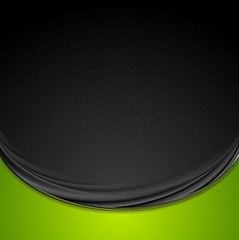 Image showing Bright smooth waves vector background
