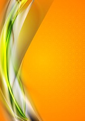 Image showing Bright wavy vector background