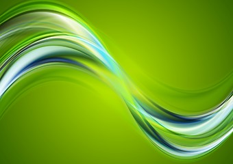 Image showing Colorful abstract wavy background