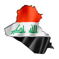 Image showing Iraqi flag map