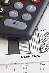 Image showing Business papers and calculator