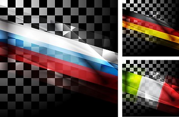 Image showing Concept design of flags
