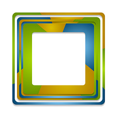 Image showing Abstract squares logo background