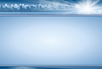 Image showing Business Concept Background Blue