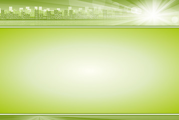 Image showing Business Concept Background Green