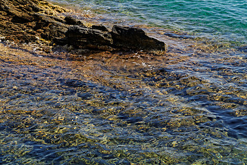 Image showing Rock in the sea