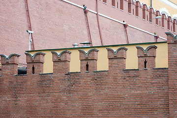Image showing Moscow Kremlin wall