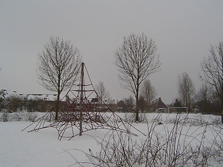 Image showing Playing Snow.
