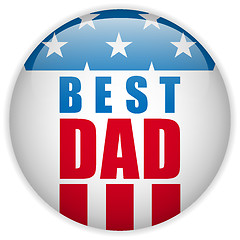 Image showing Happy Fathers Day USA American Dad