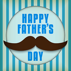 Image showing Happy Father Day Mustache Love