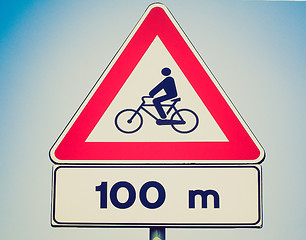 Image showing Retro look Bike sign