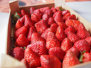 Image showing Strawberries fruits