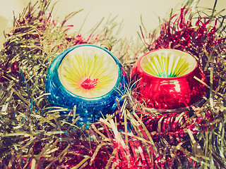 Image showing Retro look Baubles