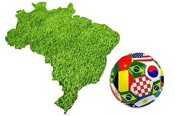 Image showing Soccer Brasil country