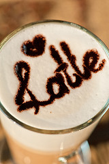 Image showing latte closeup