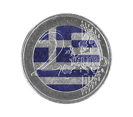 Image showing Euro coin, 2 euro