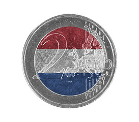 Image showing Euro coin, 2 euro