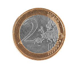 Image showing Fake euro coin, 2 euro