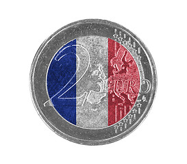 Image showing Euro coin, 2 euro