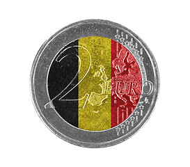 Image showing Euro coin, 2 euro