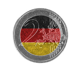 Image showing Euro coin, 2 euro