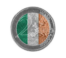Image showing Euro coin, 2 euro