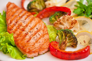 Image showing salmon steak