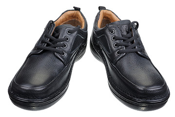 Image showing Black men's shoes