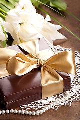 Image showing brown box with candies