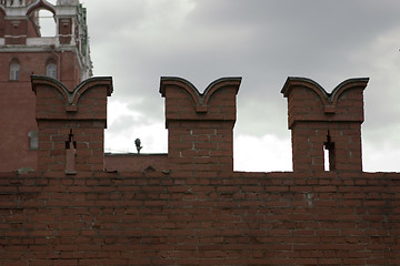 Image showing Moscow Kremlin wall