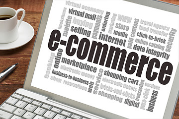 Image showing e-commerce word cloud