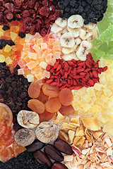 Image showing Dried Fruits Background