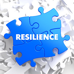 Image showing Resilience - Word on Blue Puzzle.