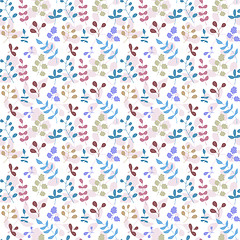 Image showing seamless pattern with leaf