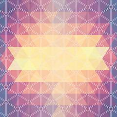 Image showing pattern geometric. Background with triangles