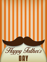 Image showing Happy Father Day Mustache Love