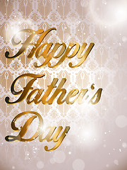 Image showing Happy Fathers Day Colorful Background Card