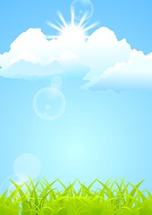 Image showing Shiny vector summer background