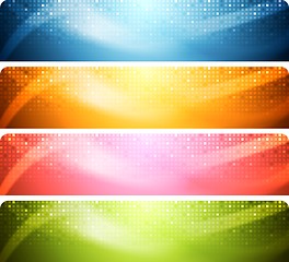 Image showing Abstract shiny banners